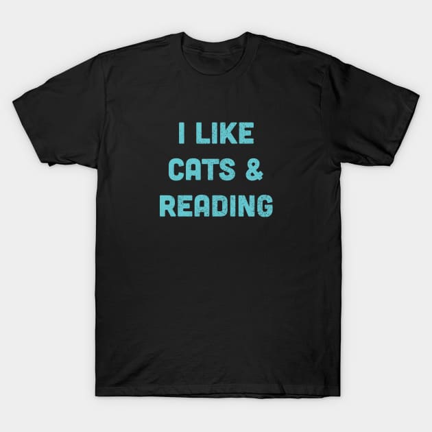 Cats & Reading T-Shirt by Commykaze